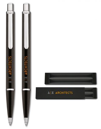 Black Novara Pen Set by Inovo Design