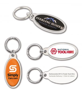 Orbit Oval Keyring
