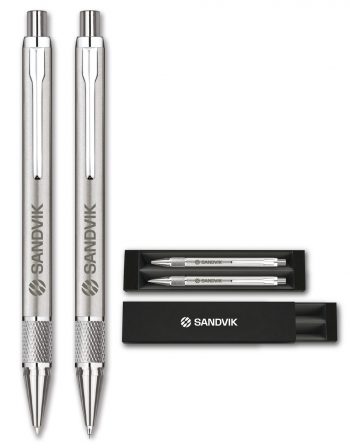 Stainless Steel Metis Pen Set by Artistica